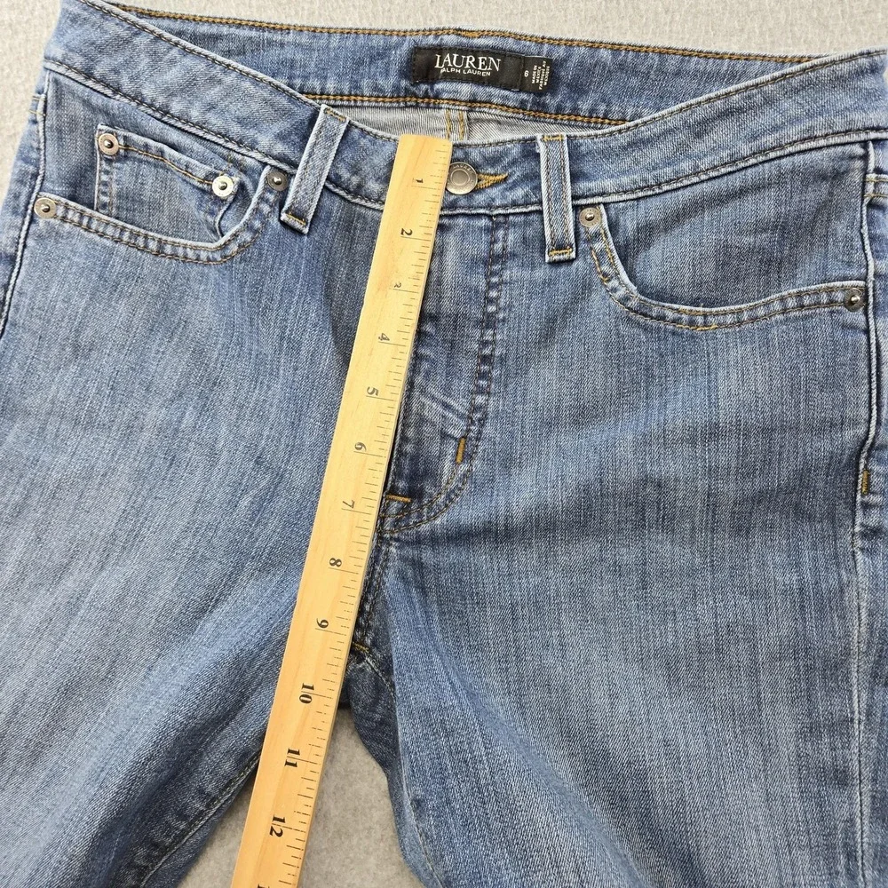 Lauren Ralph Lauren Jeans Womens 6 Blue Straight Regular 28x31 Light Wash